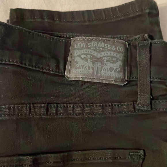 724 Levi’s high-rise, straight leg, black jeans, size 29 - Picture 2 of 4